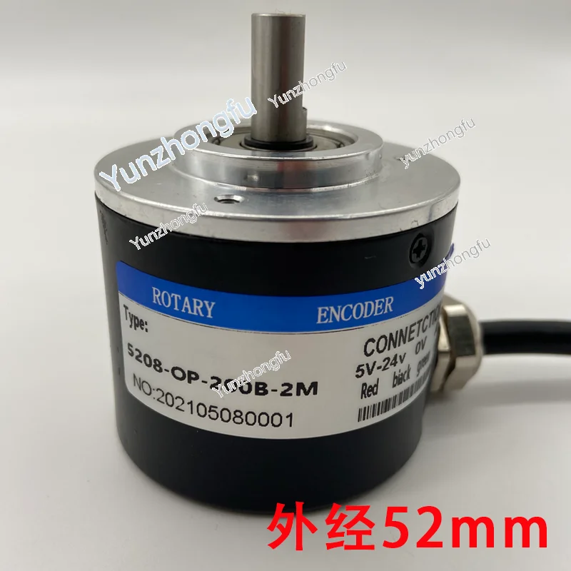 Incremental Photoelectric Rotary Encoder 52mm Outer Warp Shaft 8 Abz Three-Phase 10-4000 Pulse