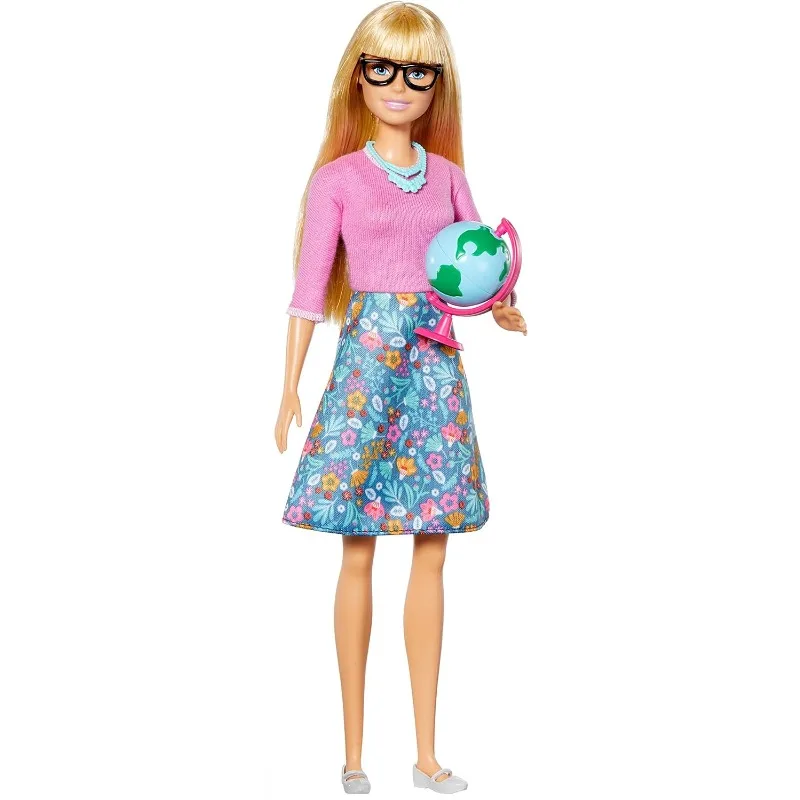 2024 Original Barbie Doll Teacher with Laptop Computer Accessories Toys for Girls Play House Brand Doll Christmas Birthday Gifts