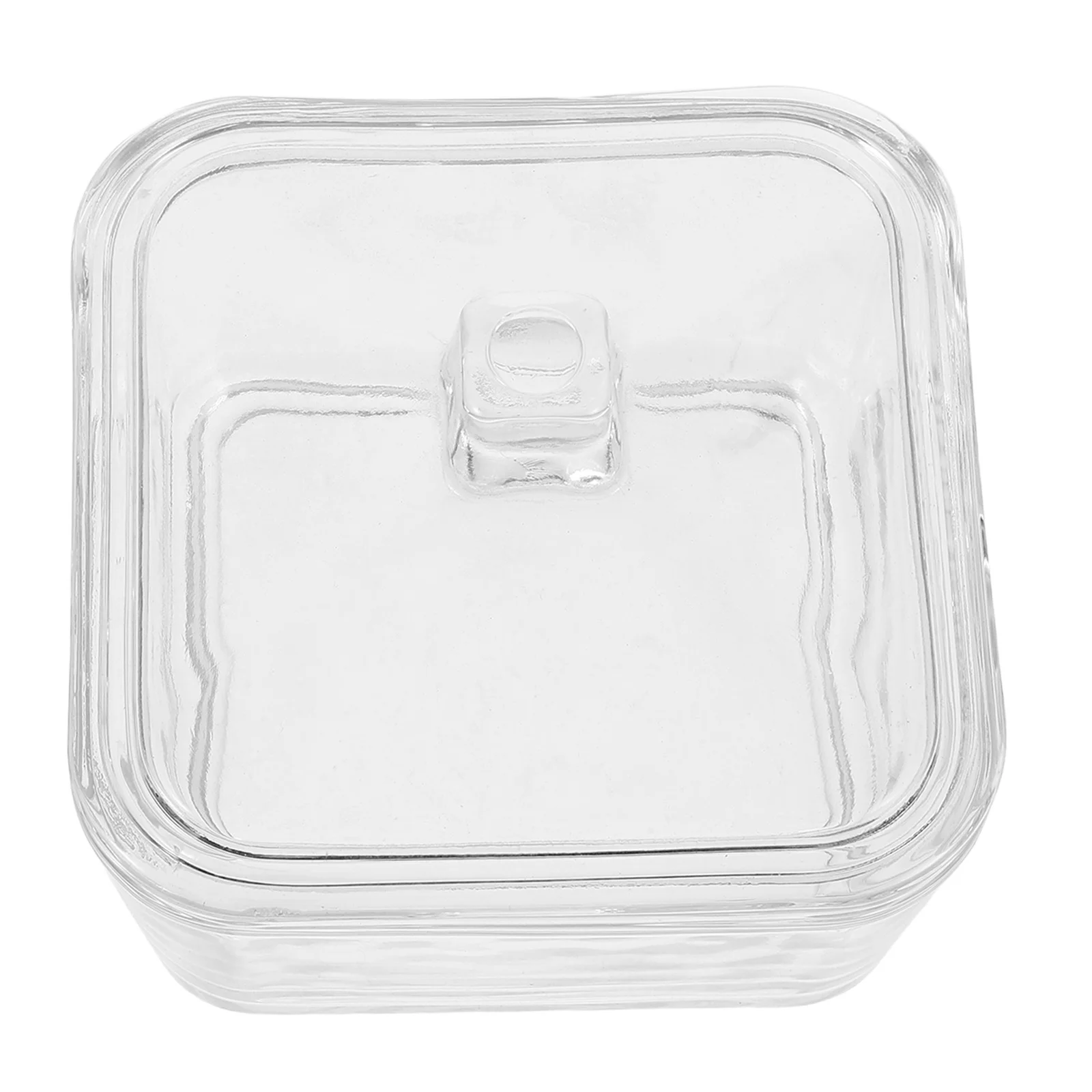 Premium Glass Sugar Container with Lid for Coffee Tea Elegant Cube Jar Easy Access Freshness Retention Decorative Use