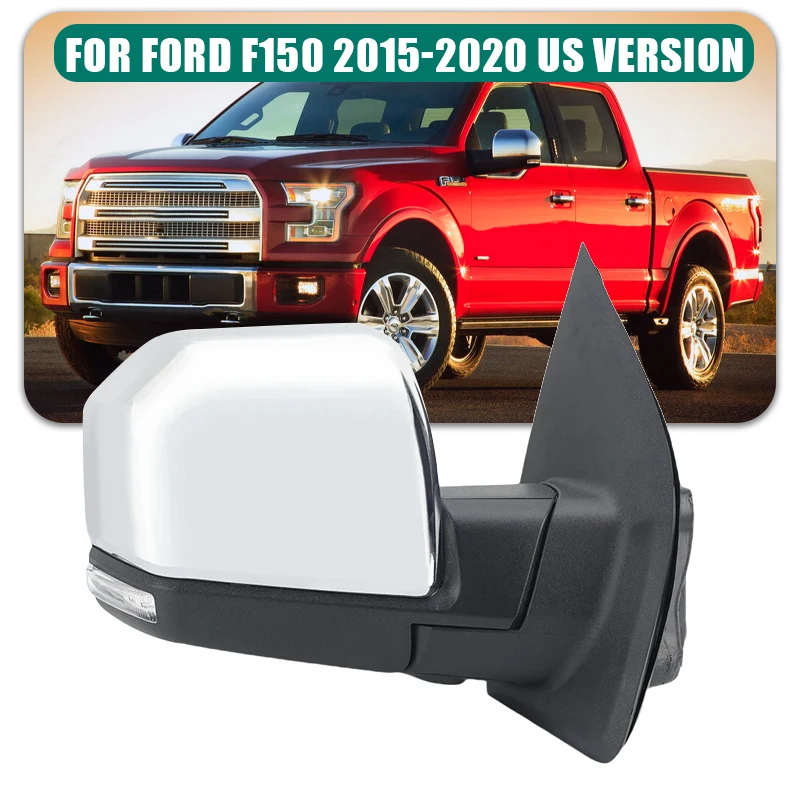 

18 + 4 контакта зеркало заднего вида в сборе для Ford F150 2015-2020 Us Versio двойная вилка складная камера боковое зеркало автомобильные аксессуары
