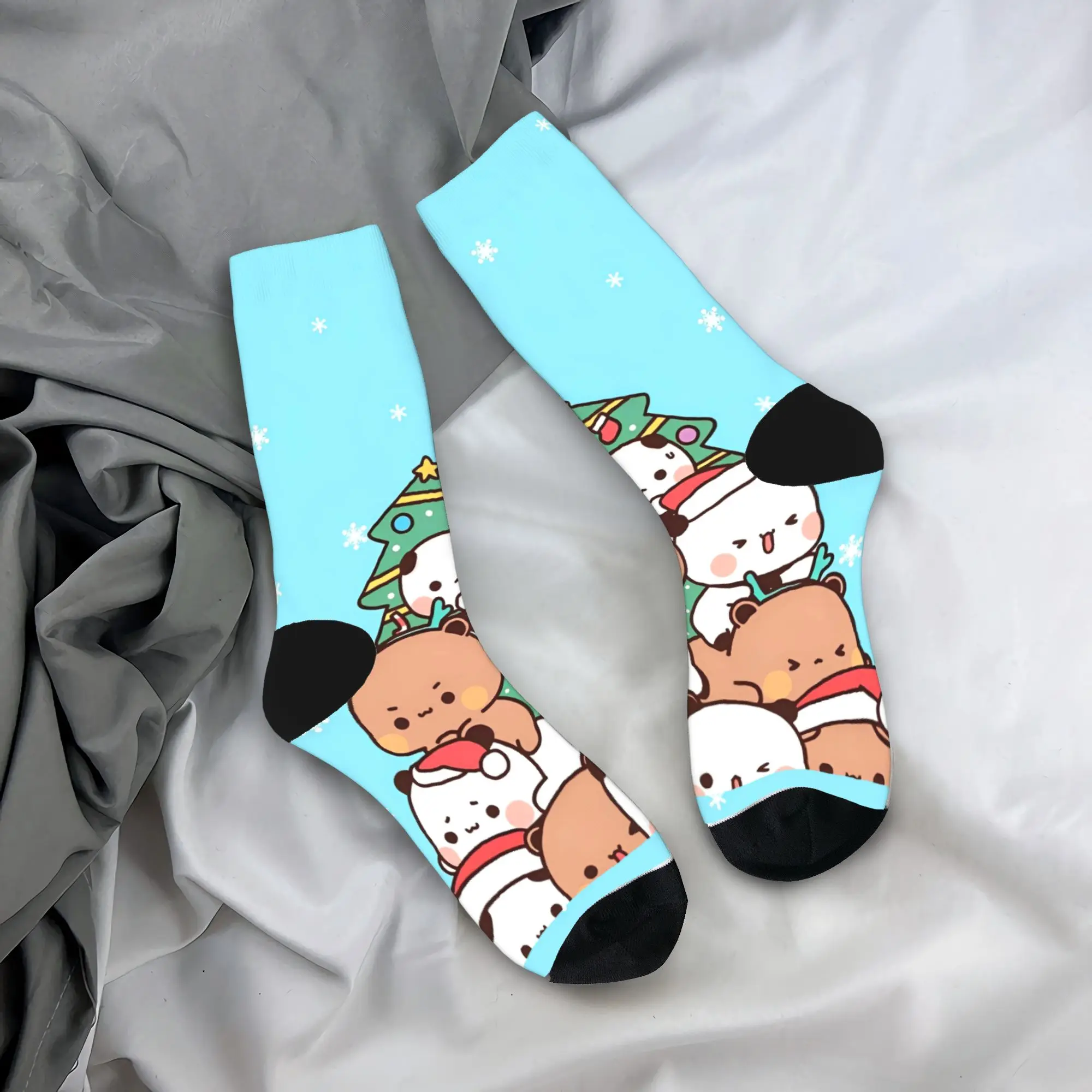 

Рождественские носки Bubu Dudu, весенние чулки, забавные мужские носки высокого качества, нескользящие носки для скейтборда