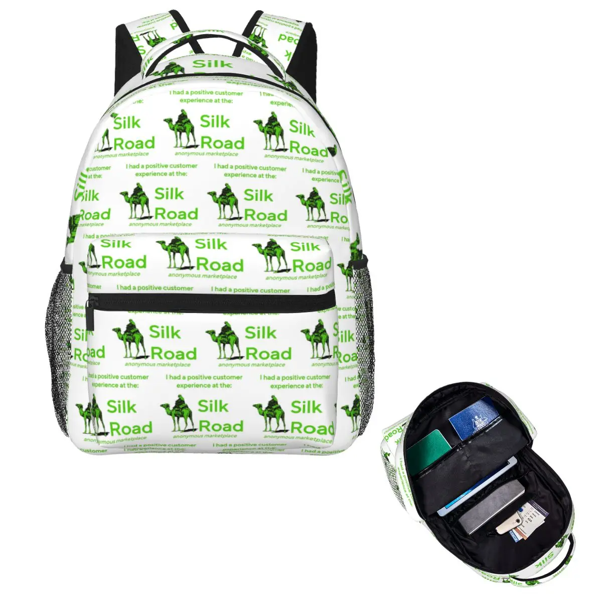 I Had A Positive Customer Experience At The Silk Road Zipped Student Backpack School Bag Hiking Daypack Bookbag Shoulder Bags