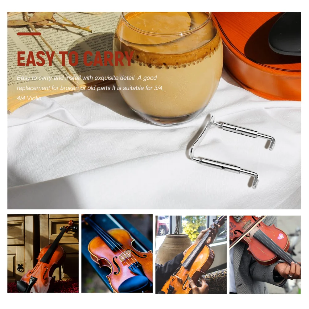 

2Pcs Metal Violin Chinrest Screws Polished Rustproof Smooth Surface Durable Violin Accessories Parts Chin Rest Screws