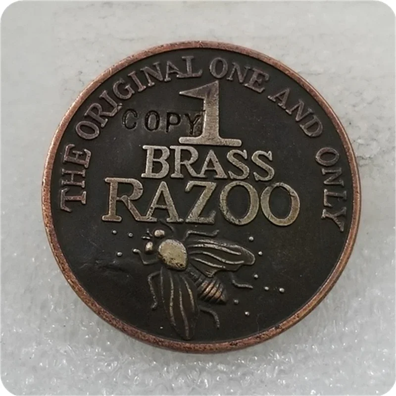 COPY REPLICA One Brass Razoo Australia's Mythical Coin L-425 COPY Challenge Pocket Coins Christmas Gifts