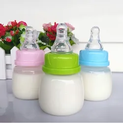 60ML Kids Nursing Care Feeder Fruit Juice Milk Bottles Infant Baby Mini Portable Feeding Bottle BPA Free Safe Newborn