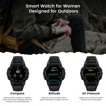 KOSPET TANK S2 GPS Smart Watch For Women Compass Altimeter Barometer Bluetooth Call AI Voice AMOLED IP69K Waterproof Smartwatch 5