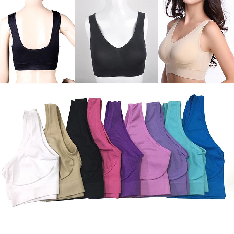 Sexy Women Push Up Breast Bra Big Size Backless Bras Plus Size Yoga Sports Wireless Brassiere Breathable Seamless Bra Wholesale