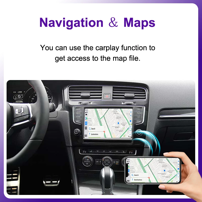 AUTOTOP Wireless Carplay Für VW Volkswagen Golf 7 Tiguan Polo Passat B8 Mit MIB1/MIB2 Original Bildschirm Upgrade modul – Detail 4
