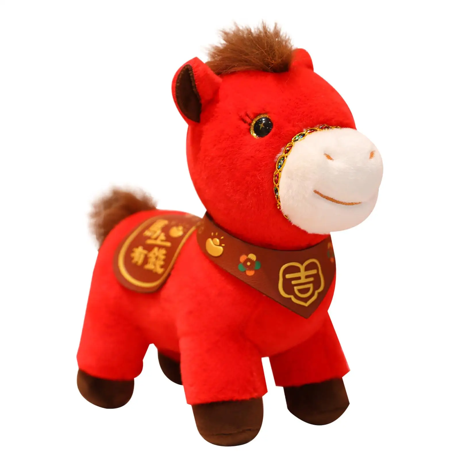 Plush Animal Table Ornament Stuffed Animal Horse Adorable Spring Festival 2026 Year Of The Horse for Kid Boy Girls Living Room