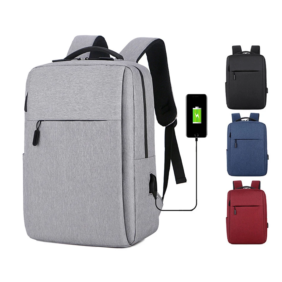 Lightweight Backpack Laptop Bag Travel and Commuting Multi-pockets Bags Waterproof Scratch-resistant Sports Bag With USB Plug