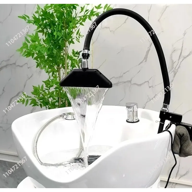 Open-hole-free shampoo tube waterfall water circulation mobile head therapy  1pcs