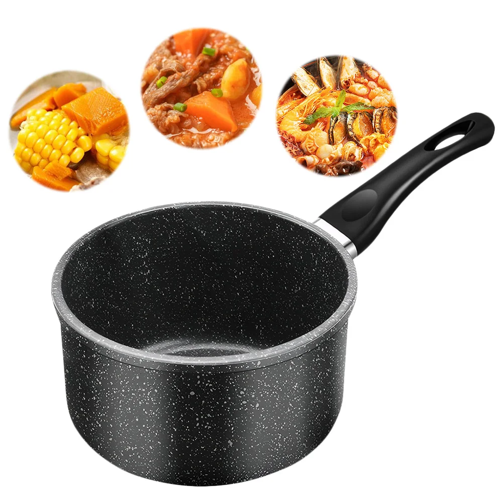 16/18/20 cm Kochtopf, antihaftbeschichtet, Milchpfanne, Induktionsfähig, Suppentopf, Saucentopf zum Kochen, Spaghetti-Erwärmung von Milch, kochende Suppe