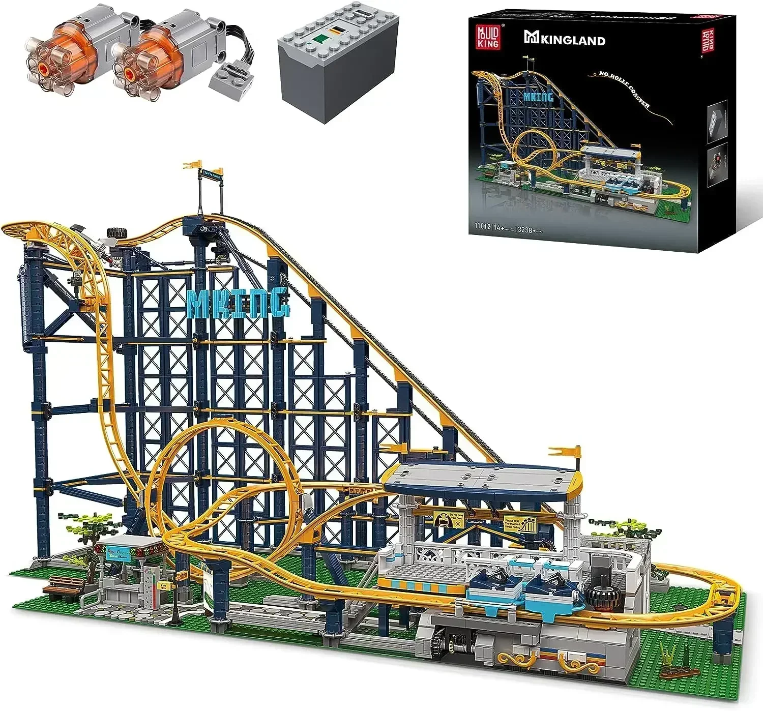 

Форма King 11012, набор для строительства американских горков, парк развлечений, забавная дорожка, строительные блоки, игрушка с мотором, подарок, игрушка для детей и взрослых