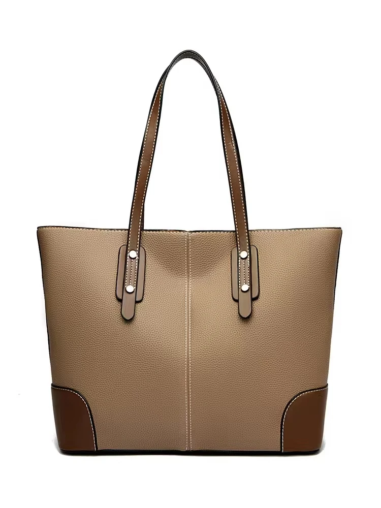 

Solid Color Buckets Bag for Women Designer Shoulder Bags Luxury Soft Leather Crossbody Bag Large Capacity Tote Ladies Big Purses