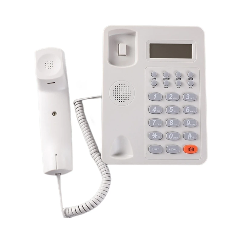 Corded Telephone with Speaker Display Landline Phone Big Button Landline Phones with Caller Identification Telephone