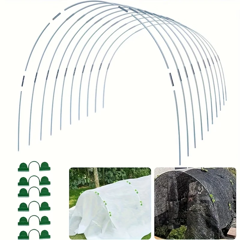 122/61 DIY Greenhouse,Greenhouse Circle,Garden Fabric,Rust Proof Glass Fiber Support Ring Frame,Plant Support,Gardening Supplies