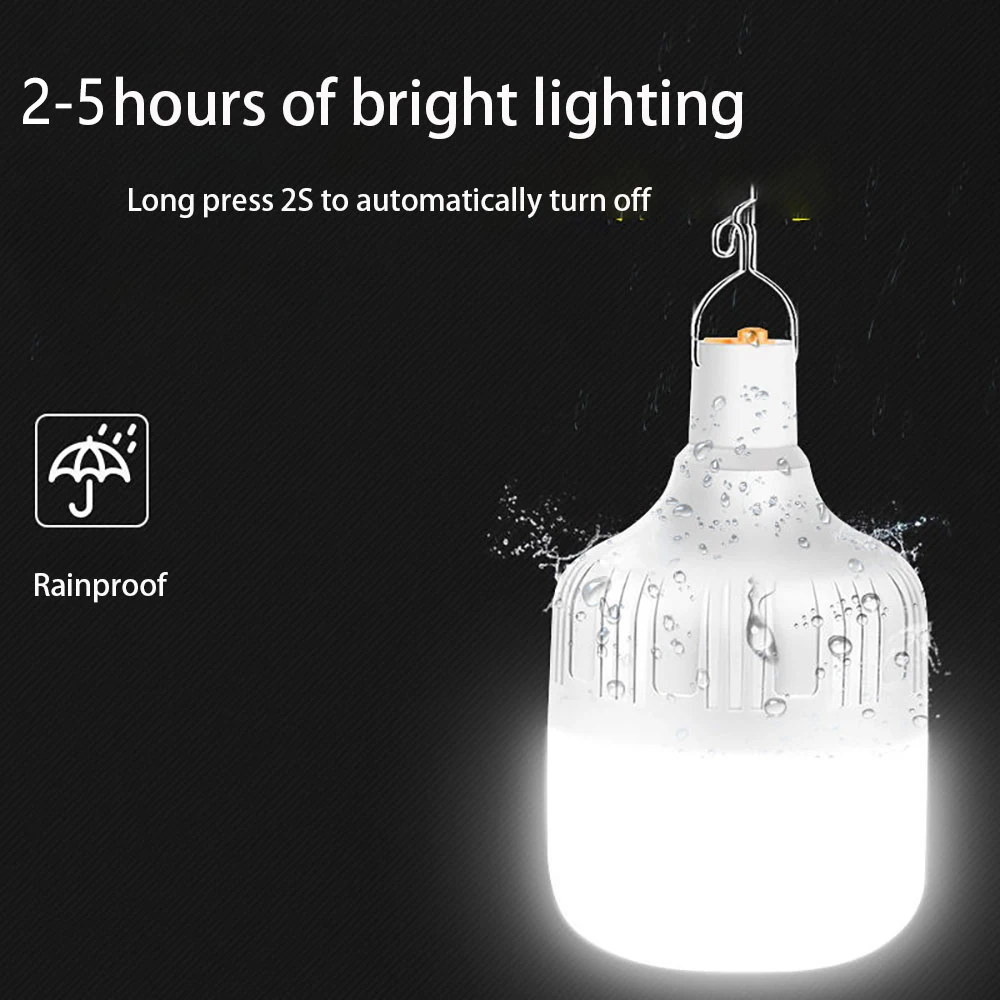 Portable Camping Lights Rechargeable Led Light  Camping Lantern Emergency Bulb High Power Tents Lighting Camping Equipment Bulb