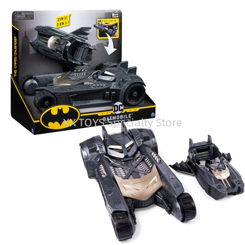 

DC Batmobile 2-in-1 Transforming Vehicle Batmobile and Batboat in One with Batman 10 cm Action Figures Boys Birthday Gift Set