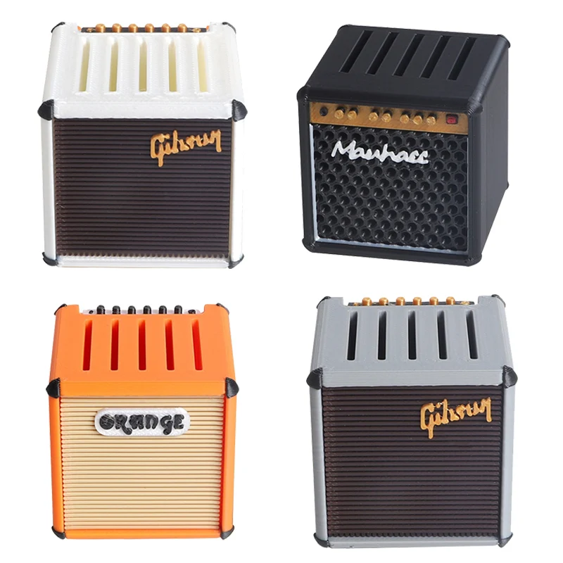 Large-capacity Portable Guitar Pick Holder Waterproof 3D Printed Amp Speaker Guitar Picks Case Picks Storage and Display