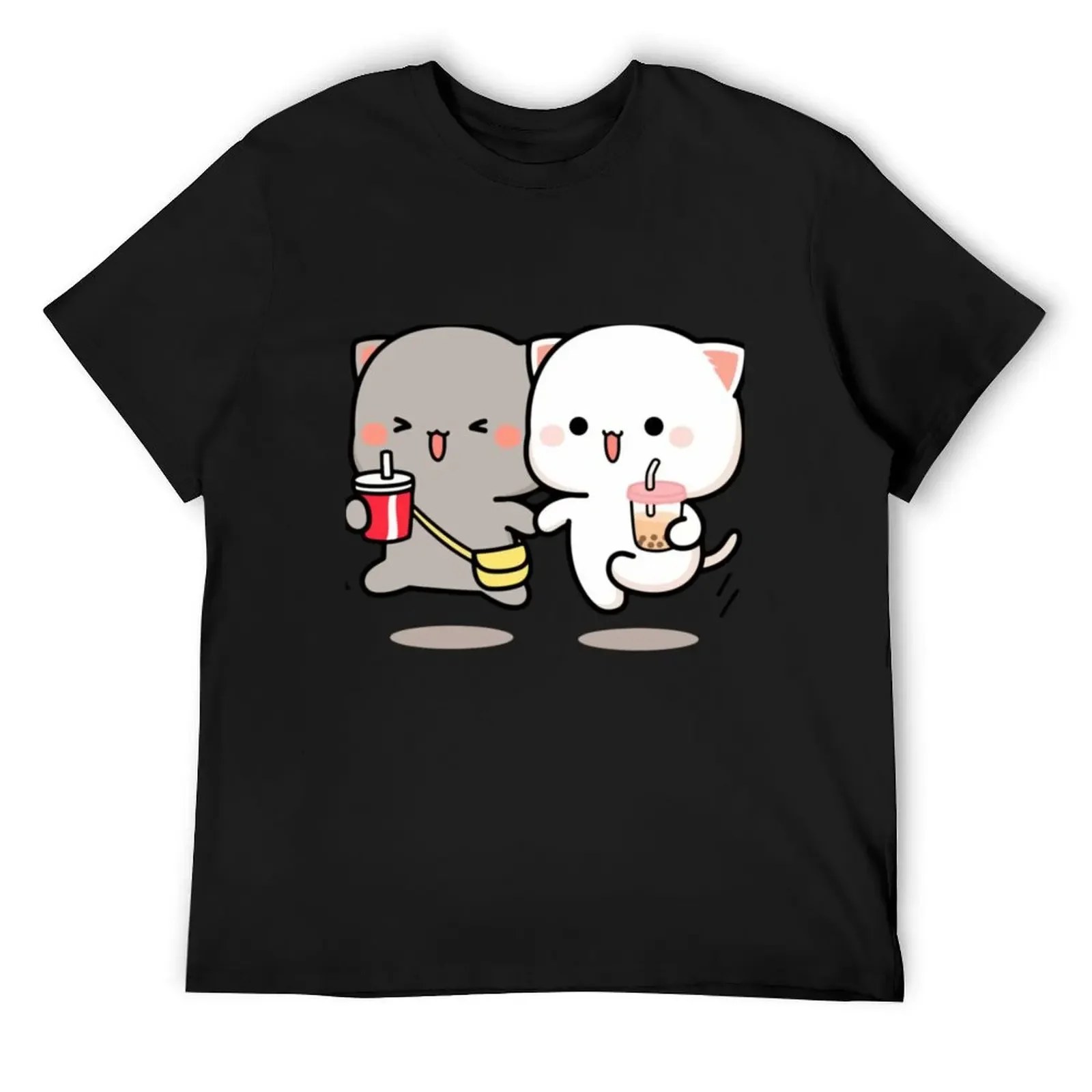 

Cat peach and goma 1 T-Shirt designer shirts oversized man t shirt heavyweight t shirts for men