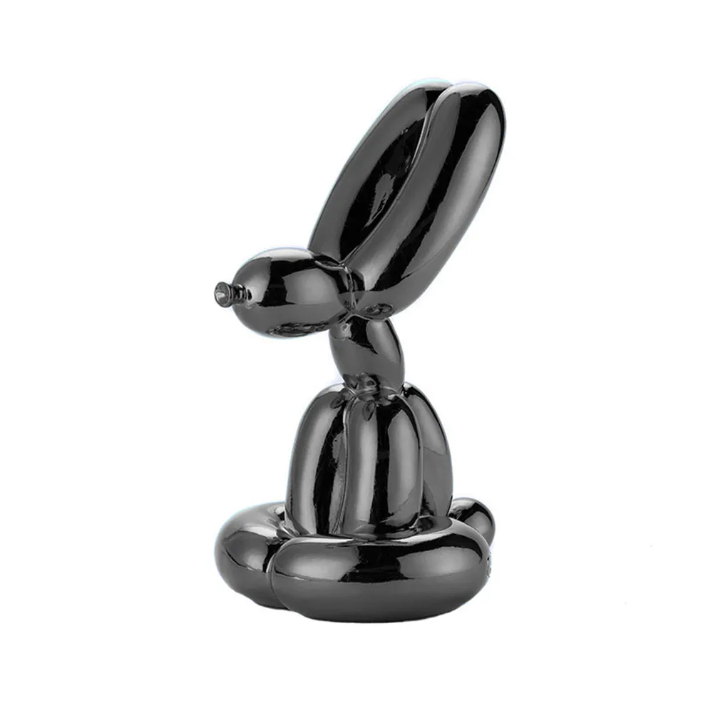 4pcs/set Modern Art Plating Balloon Sitting Rabbit Figurine Craft Shiny Statue Home Decoration Best Gift