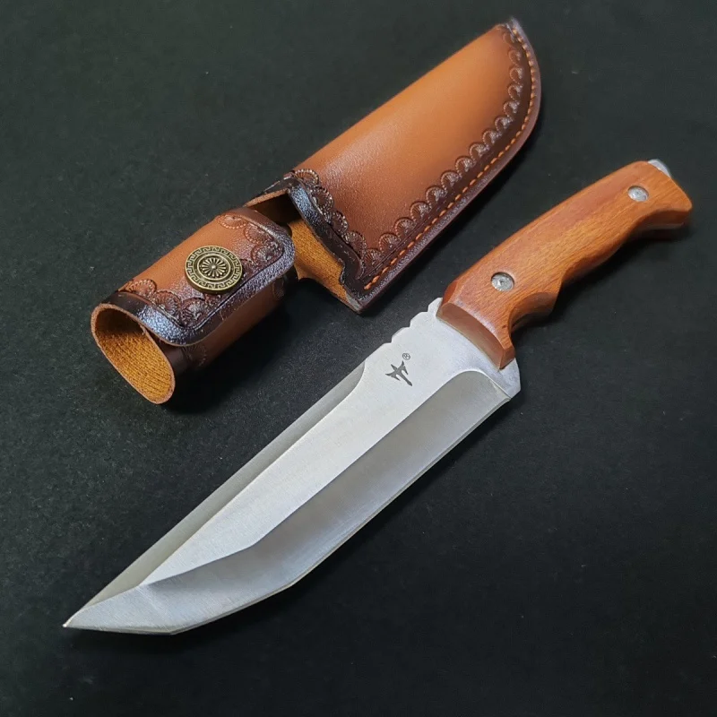 

Нож для выживания на открытом воздухе со встроенным прямым ножем для киля, нож для резки мяса на открытом воздухе высокой твердости