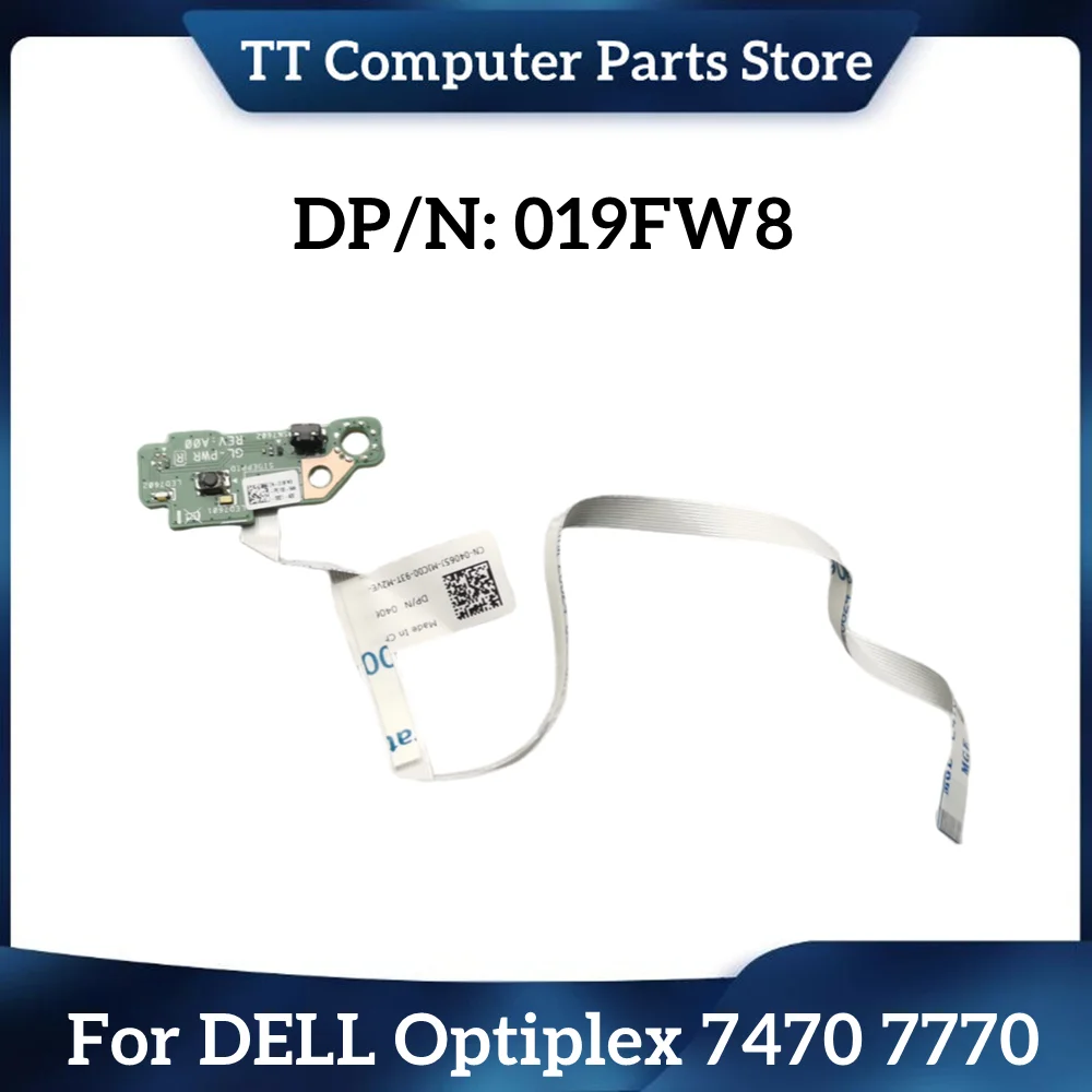 TT-Placa de botón de encendido Original para DELL Optiplex 7470 7770, todo en uno, serie 019FW8 19FW8 100%, envío rápido probado