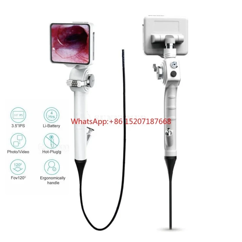 P029-3 Clinical portable flexible endoscope rhinolaryngoscope digital video ent endoscope flexible video endoscope bronchoscope