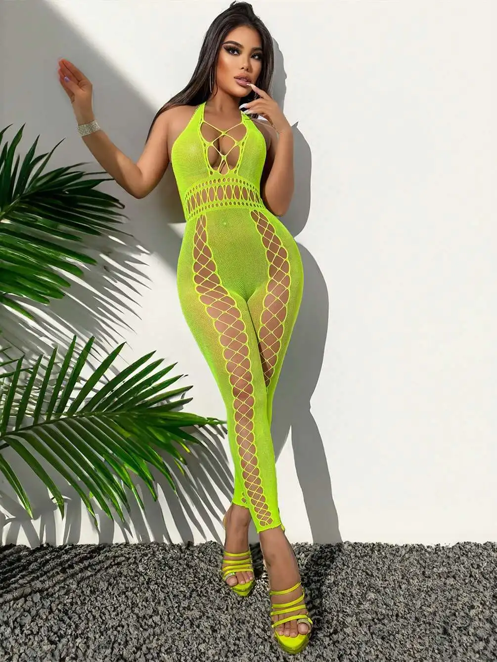 เซ็กซี่Bodysuitsชุดชั้นในเครื่องแต่งกายเซ็กซี่สําหรับชุดชั้นในเพศPlusขนาดเซ็กซี่Bodysuits SuspendersแขนกุดBackless Charming PG9V