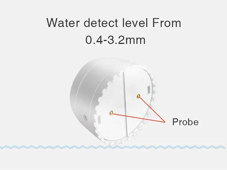 Wifi Water Detector Leakage Sensor Alarm Leak Detector 40DB Sound Work with Tuya smart APP Flood Alert Overflow Security