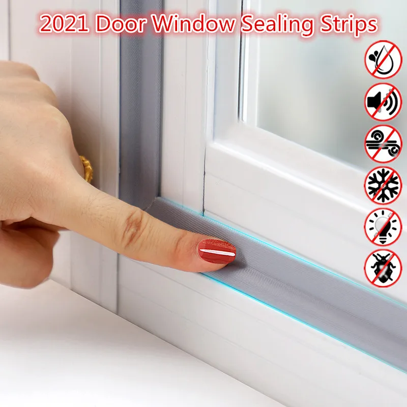 

2M Soundproof Foam Window Sealing Strip for Window Seal Acustic Foam S/T Weather Stripping Door Seal Gap Filler Artifact