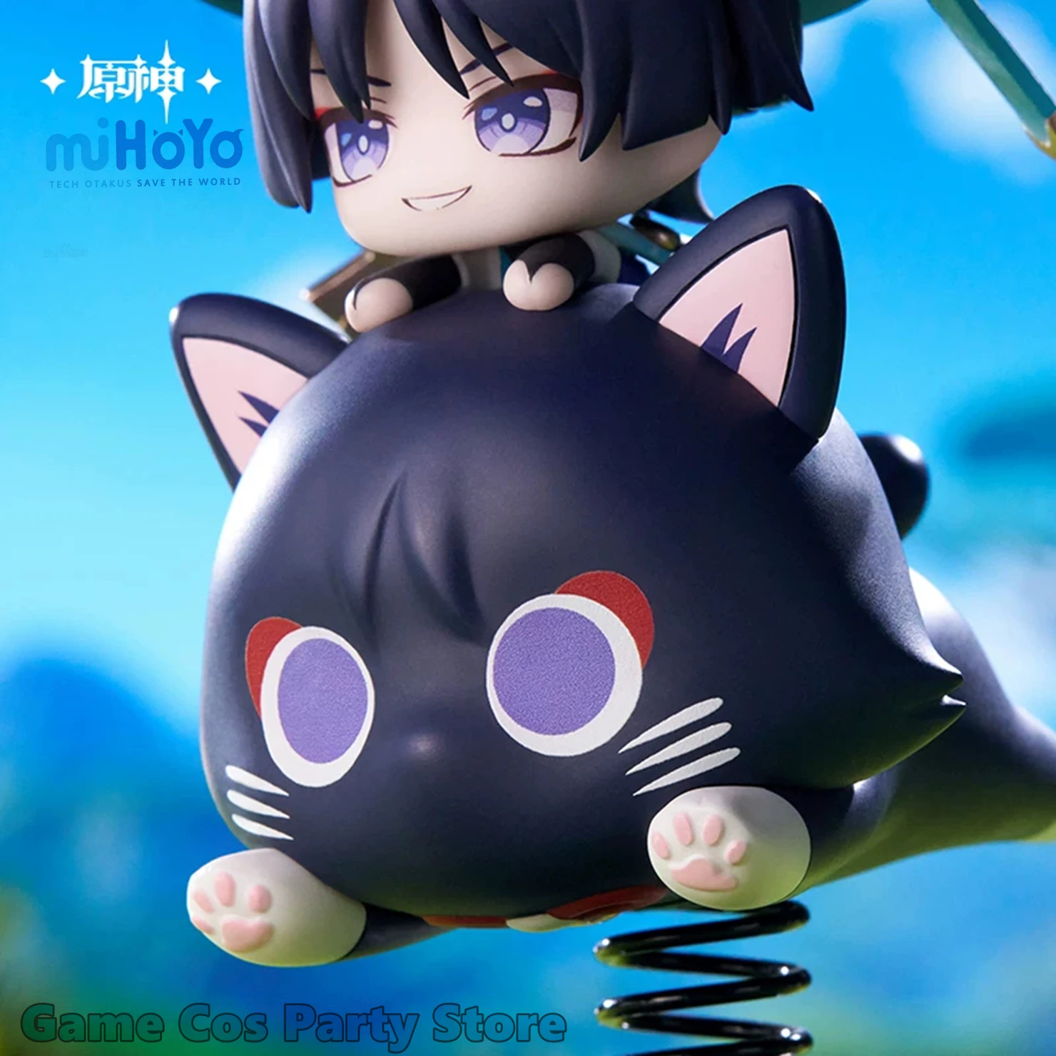 

[Genuine] Wanderer Q Style Shake Ornament Game Genshin Impact Scaramouche Fairytale Cat Cartoon Dolls Anime Cosplay Model Gifts