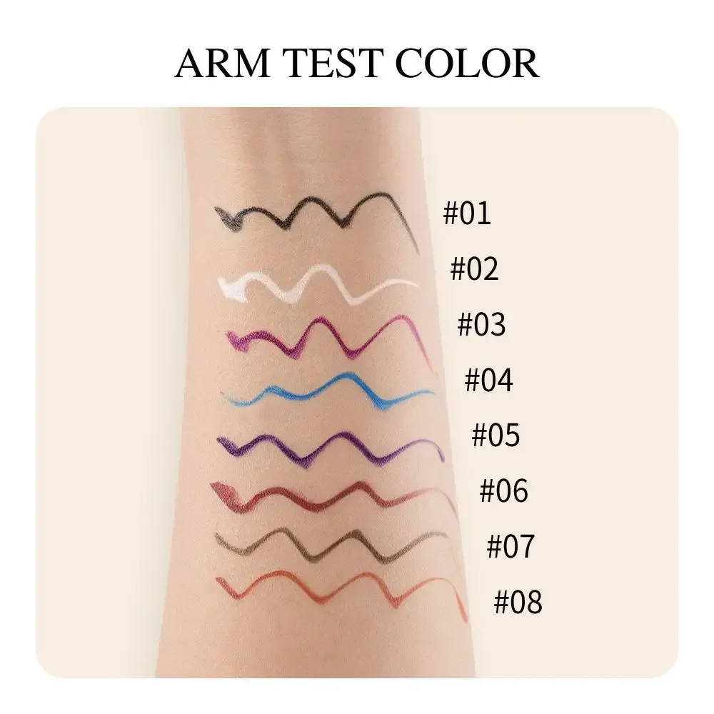 High Quality MISS ROSE 6 Color / Sets Matte Liquid Eyeliner Pencil Make up Long-Wearing Pigment Colorful Eye liner Pen Cosmetics