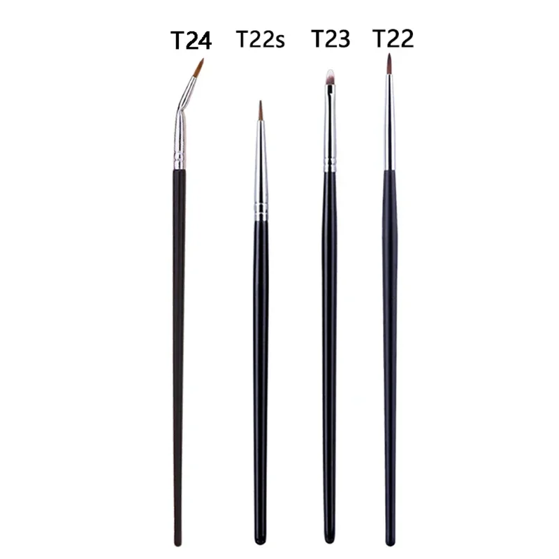 Pinceau de maquillage pour eye-liner fin T22, pinceau pour gel liquide, eye-liner fin et long, outil de maquillage professionnel pour eye-liner de précision