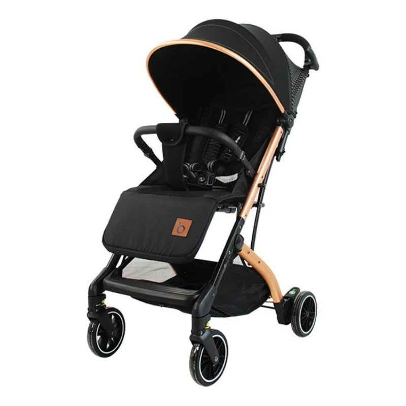 

QZ1 Aluminum Alloy Frame Baby Stroller Used for Sitting Lying One Click Folding Suitable for Newborns Lightweight Baby Stroller