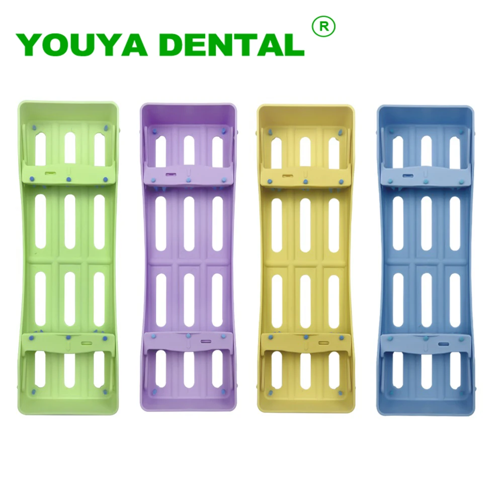 3 Holes Dental Sterilization Rack For Resin Spatulas Dentistry Disinfection Placing Case Tray Holder Plastic Dentist Instruments