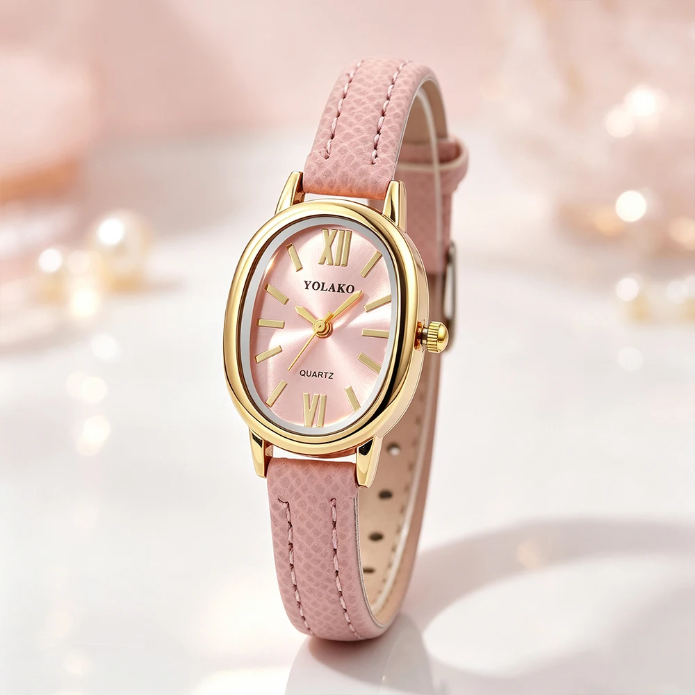 2Pc Compact And Exquisite Quartz Watch For Valentine's Day, Ramadan, Birthdays, The Ideal Gift For Friends And Family