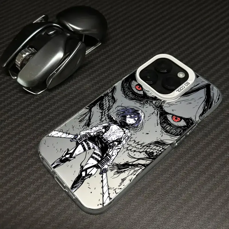 Микаса Акерман ATTACK ON TITAN Аниме Coque для Apple iPhone 17 Air 16e 16 14 15 13 11 Pro Max 16 Plus 12 17Pro Чехол для телефона