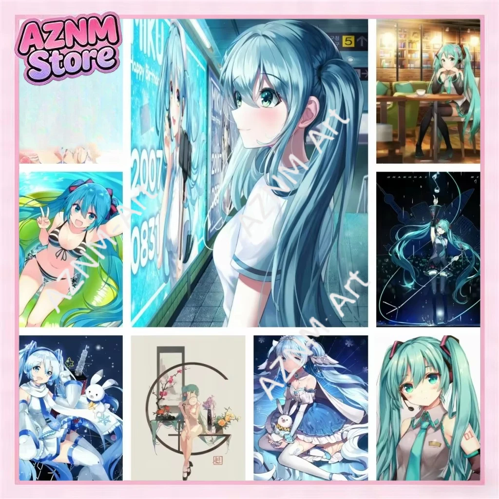 Miku Japanese Anime Virtual SingerHome Decor Living Room Decor