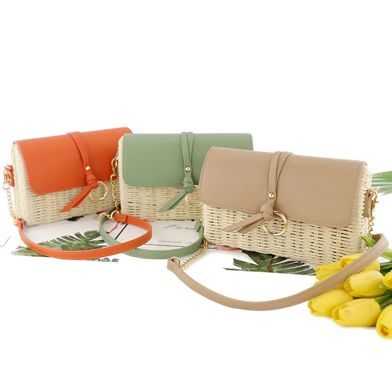 Portable Beach Bags Outdoor Shopping Bags Leather Strap Fashion Womens Bag