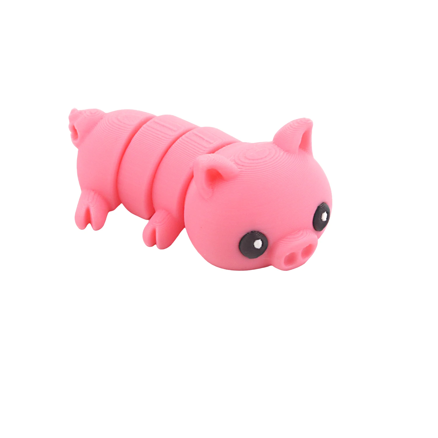 

3D printed pig, articulated flexible and cute animal toy for office desktop decoration