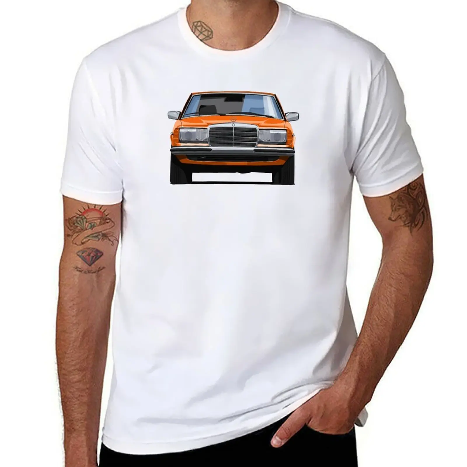 

W123 C123 - Classic - youngtimer (orange) T-Shirt cotton t shirt pack man t shirt designer T-Shirt