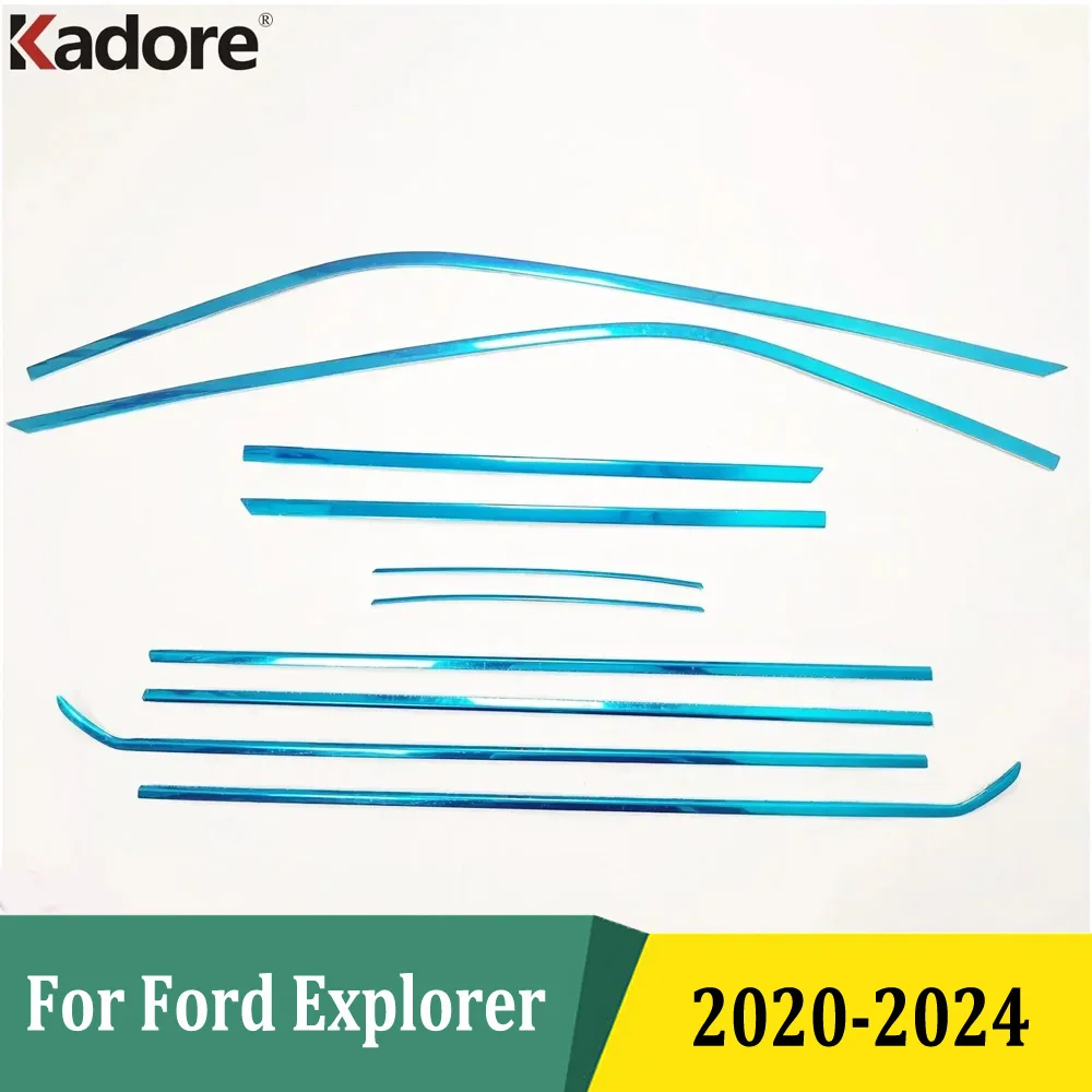 

For Ford Explorer 2020 2021 2022 2023 Window Frame Protector Garnish Moulding Cover Trim Exterior Car Accessories Stainless