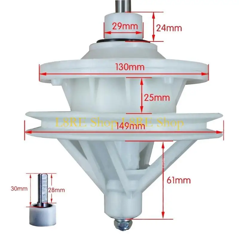 L8RE Square Shaft Height 30/40/45/50mmnew Semi-automatic Double-cylinder Washing Machine Reducer Transmission Shaft