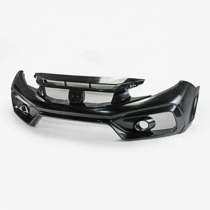 For Honda  Civic Type R FK8 VRSAR2 Style Front bumper with Carbon Front lip with canad