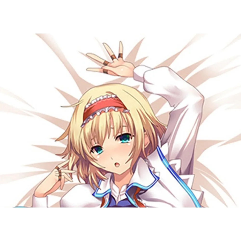 Alice Double Sided Long Body Pillow Cover, Soft Printed Anime Character Cushion Case