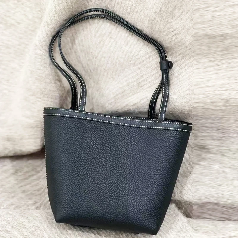 

Genuine Leather The Park Stitch Bucket Bags For Women Luxury Designer Handbags and Purses 2025 New In Cowhide Underarm Shoulder