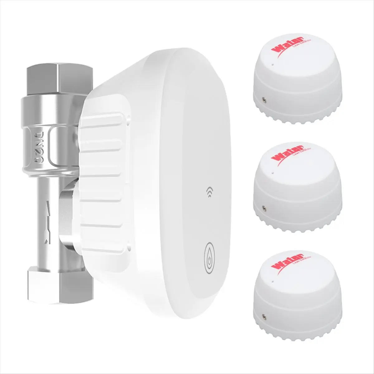 DTD427~Tuya WiFi Water Valve Consumption Rate Meter Smart Life Water Leakage Detection Alarm for US PLUG