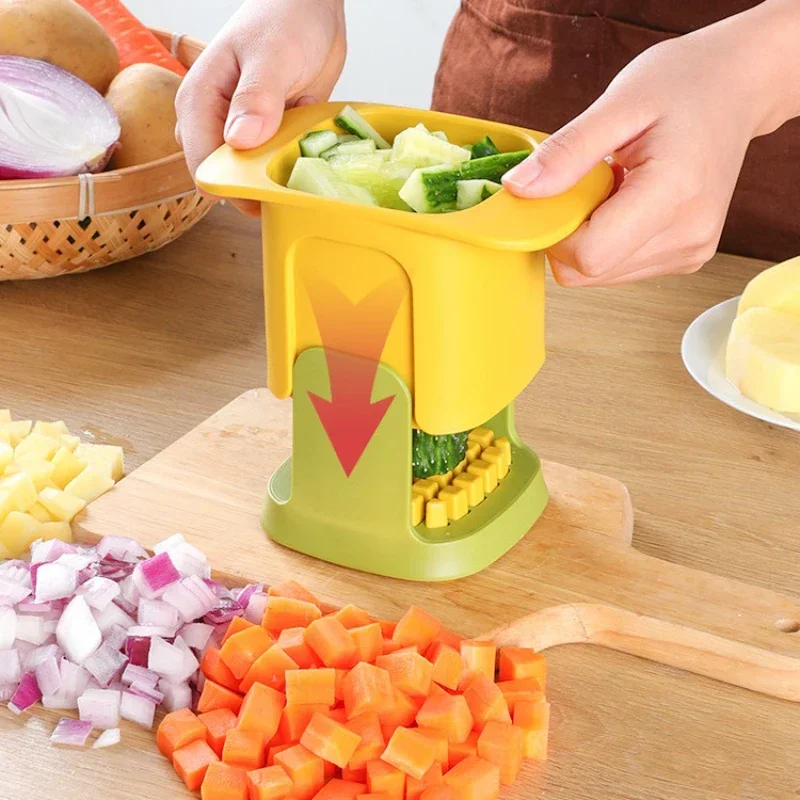 Multifunctional Vegetable Chopper Onion Dicing Artifact French Fries Slicer Kitchen Gadget Cucumber Potato Tools Cutter Chips