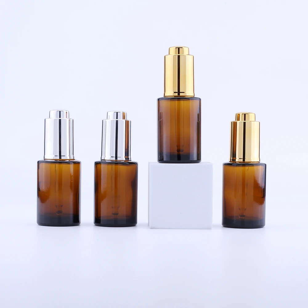 

100PCS 30Ml Thick Glass Dropper Bottle Botella Cristal Empty Cosmetic Packaging Container Vials Essential Oil Bottles